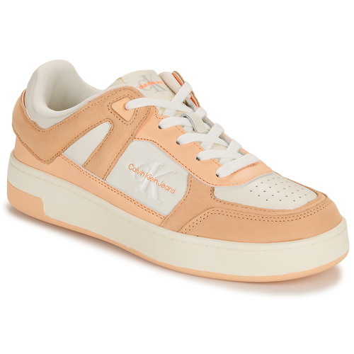 Sko Dame Lave sneakers Calvin Klein Jeans BASKET CUPSOLE LOW MIX Hvid / Pink