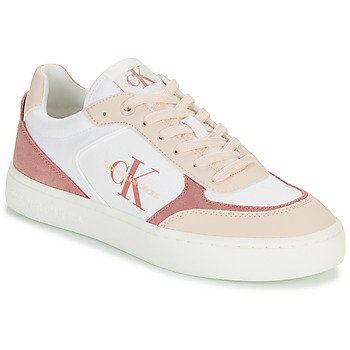 Sko Dame Lave sneakers Calvin Klein Jeans CLASSIC CUPSOLE LOW MIX ML BTW Hvid / Pink