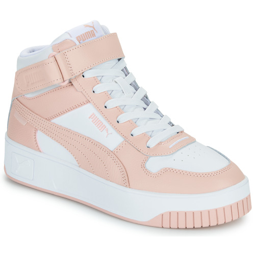 Sko Dame Høje sneakers Puma CARINA STREET MID Hvid / Pink
