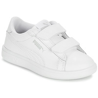 Sko Børn Lave sneakers Puma SMASH 3.0 L PS Hvid
