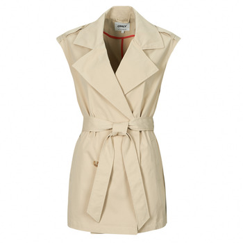 textil Dame Trenchcoats Only ONLORCHID Beige