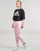 textil Dame Træningsbukser Adidas Sportswear W FI 3S SLIM PT Pink / Hvid