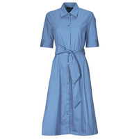 textil Dame Lange kjoler Lauren Ralph Lauren FINNBARR-SHORT SLEEVE-CASUAL DRESS Blå