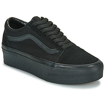 Sko Dame Lave sneakers Vans UA Old Skool Stackform SUEDE/CANVAS BLACK/BLACK Sort