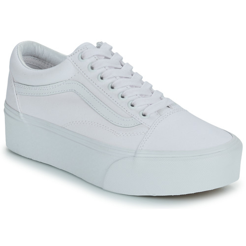 Sko Dame Lave sneakers Vans UA Old Skool Stackform TRUE WHITE Hvid
