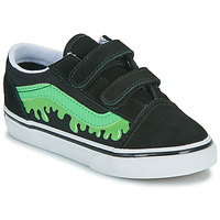 Sko Børn Lave sneakers Vans Old Skool V GLOW SLIME BLACK/GREEN Sort / Grøn