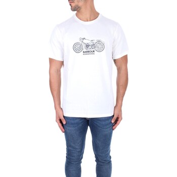 textil Herre T-shirts m. korte ærmer Barbour MTS1201 MTS Hvid