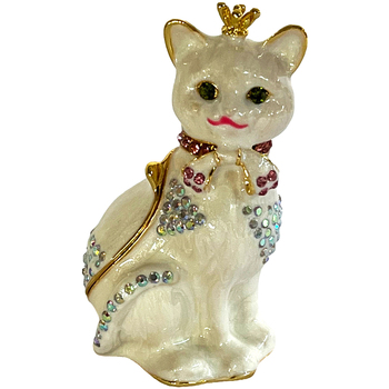 Indretning Små statuer og figurer Signes Grimalt Miniature Katteboks Beige