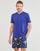 textil Herre T-shirts m. korte ærmer Polo Ralph Lauren T-SHIRT AJUSTE COL V EN COTON Blå