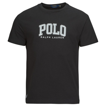 textil Herre T-shirts m. korte ærmer Polo Ralph Lauren T-SHIRT AJUSTE EN COTON SERIGRAPHIE POLO RALPH LAUREN Sort