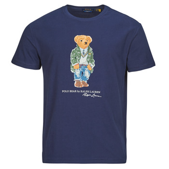 textil Herre T-shirts m. korte ærmer Polo Ralph Lauren T-SHIRT POLO BEAR AJUSTE EN COTON Marineblå