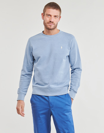 textil Herre Sweatshirts Polo Ralph Lauren SWEATSHIRT COL ROND EN MOLLETON Blå / Himmelblå