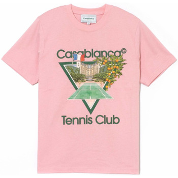 textil Herre T-shirts m. korte ærmer Casablanca MF22-JTS-001-13 Pink
