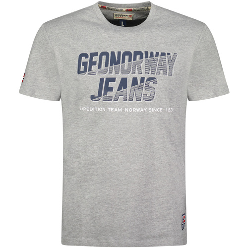 textil Herre T-shirts m. korte ærmer Geo Norway SX1046HGNO-BLENDED GREY Grå