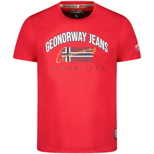 textil Herre T-shirts m. korte ærmer Geo Norway SX1052HGNO-RED Rød