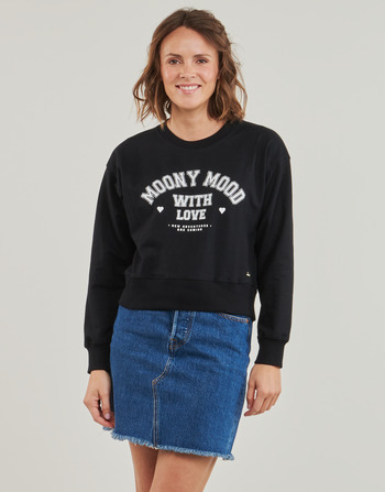 textil Dame Sweatshirts Moony Mood LAURA Sort