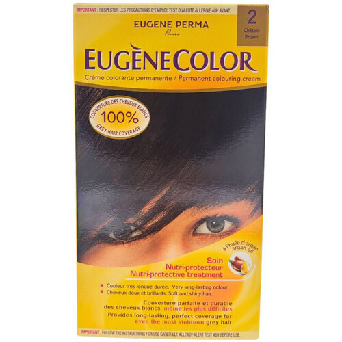skoenhed Dame Hårfarve Eugene Perma Permanent Coloring Cream Eugènecolor - 02 Chatain Beige