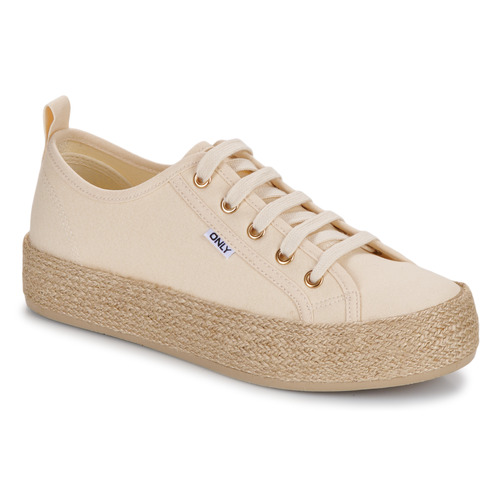 Sko Dame Lave sneakers Only ONLIDA-1 LACE UP ESPADRILLE SNEAKER Beige