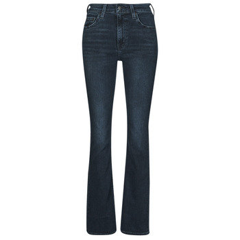 textil Dame Bootcut jeans Levi's 725 HIGH RISE SLIT BOOTCUT Blå