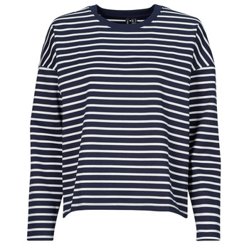 textil Dame Langærmede T-shirts Vero Moda VMABBY Hvid / Marineblå