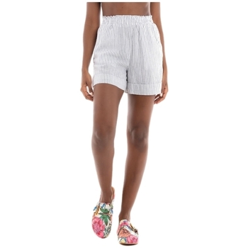 textil Dame Shorts Only Shorts Linette Linen - White/Night Sky Hvid