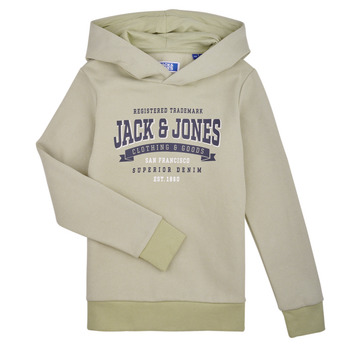 textil Dreng Sweatshirts Jack & Jones JJELOGO SWEAT HOOD 2 COL 24 SNJNR Grøn