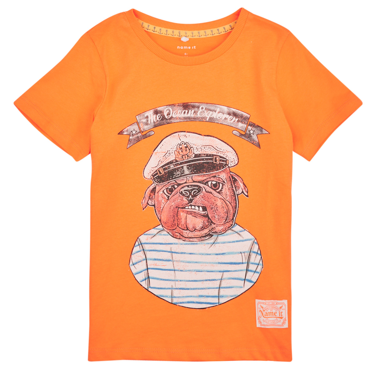 textil Dreng T-shirts m. korte ærmer Name it NKMTOLE SS TOP PS Orange