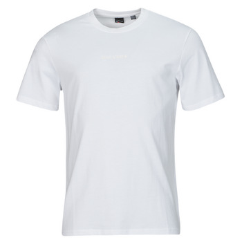 textil Herre T-shirts m. korte ærmer Only & Sons  ONSLEVI Hvid