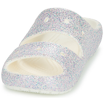Crocs Classic Glitter Sandal v2 K Hvid / Glitter