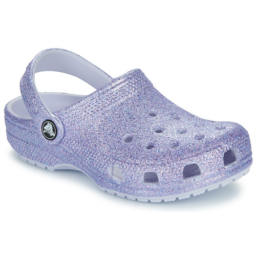 Sko Pige Træsko Crocs Classic Glitter Clog K Violet / Glitter