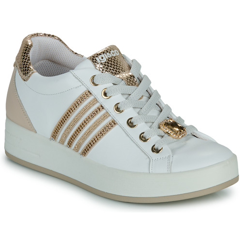 Sko Dame Lave sneakers IgI&CO  Hvid / Guld