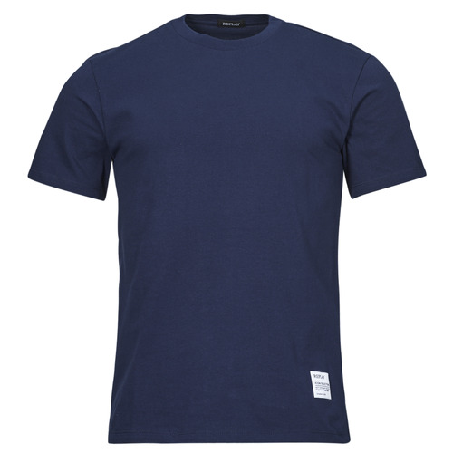 textil Herre T-shirts m. korte ærmer Replay M6665A-000-23608P Blå