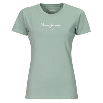 textil Dame T-shirts m. korte ærmer Pepe jeans NEW VIRGINIA SS N Grøn