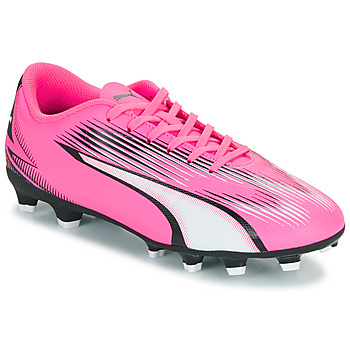 Sko Pige Fodboldstøvler Puma ULTRA PLAY FG/AG Jr Pink / Hvid