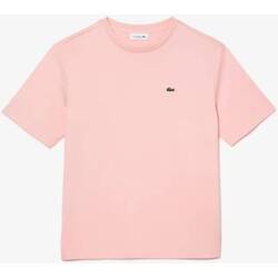 textil Dame Skjorter / Skjortebluser Lacoste TEE-SHIRT Pink