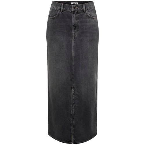 textil Dame Nederdele Only Noos Cilla Long Skirt - Washed Black Sort