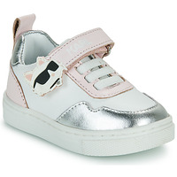 Sko Pige Lave sneakers Karl Lagerfeld KARL'S VARSITY KLUB Hvid / Pink