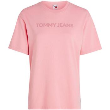 textil Dame T-shirts m. korte ærmer Tommy Hilfiger  Pink