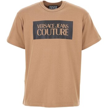 textil Herre T-shirts m. korte ærmer Versace 73GAF01 CJ04F Brun