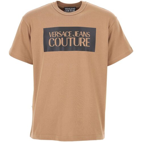 textil Herre T-shirts m. korte ærmer Versace 73GAF01 CJ04F Brun