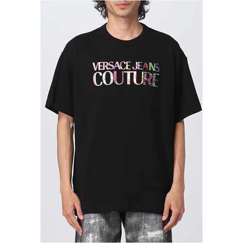 textil Herre T-shirts m. korte ærmer Versace 74GAHG01 CJ01G Sort