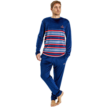 textil Herre Pyjamas / Natskjorte Munich MUDP0152 Blå