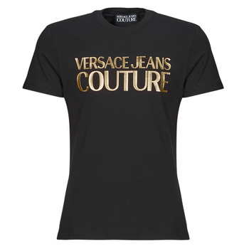 textil Herre T-shirts m. korte ærmer Versace Jeans Couture 76GAHT00 Sort