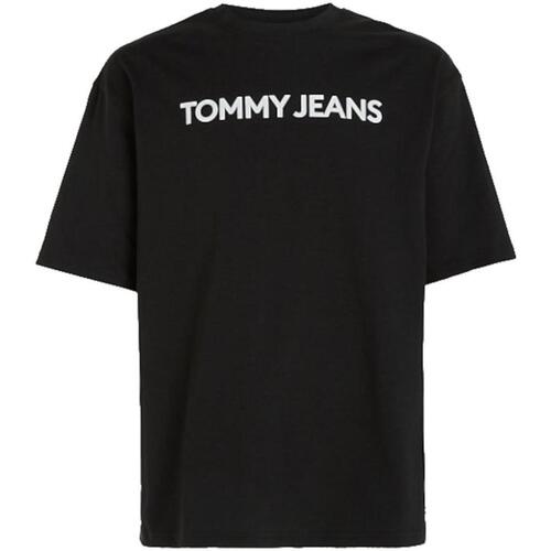 textil Herre T-shirts m. korte ærmer Tommy Hilfiger  Sort