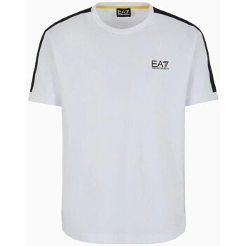 textil Herre T-shirts m. korte ærmer Emporio Armani EA7 3DPT35 PJ02Z Hvid