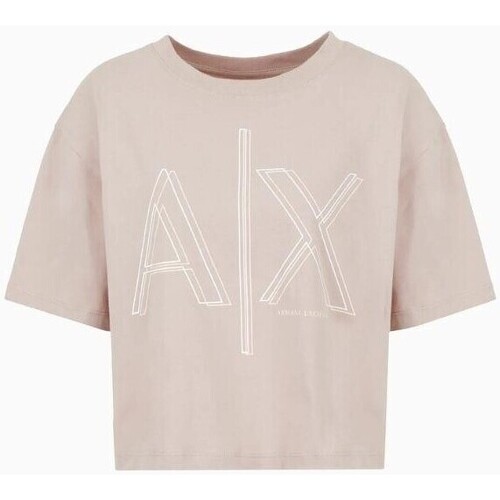 textil Dame T-shirts & poloer EAX 3DYT06 YJ3RZ Brun