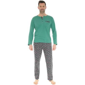 textil Herre Pyjamas / Natskjorte Christian Cane DURALD Grøn