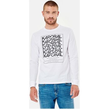 textil Herre Langærmede T-shirts Kaporal RUDY Hvid