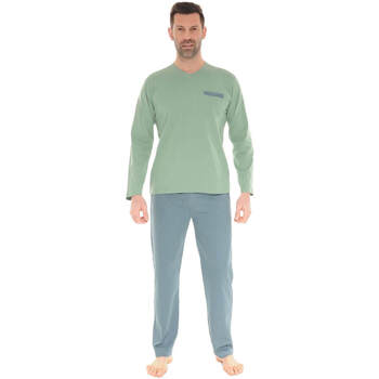 textil Herre Pyjamas / Natskjorte Christian Cane DELMONT Grøn