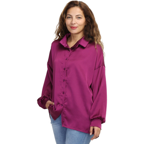 textil Dame Skjorter / Skjortebluser La Modeuse 69064_P161024 Pink